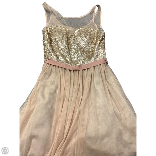 Dress Party Short By Adrianna Papell In Rose Gold, Size: 2