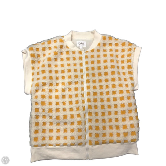 Vest Faux Fur & Sherpa By Oddi In Yellow, Size: S