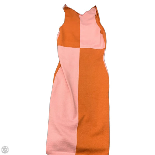 Dress Sweater By Princess Polly In Orange & Pink, Size: 4