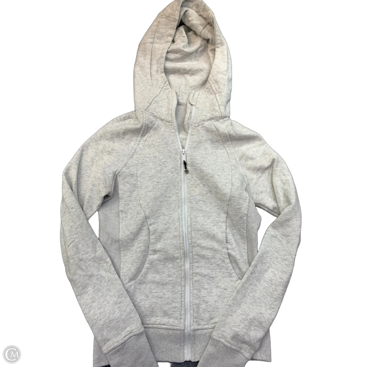Athletic Jacket By Lululemon In Grey, Size: M