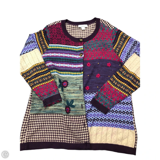 Cardigan By Coldwater Creek In Multi-colored, Size: L