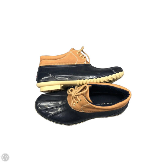 Boots Ankle Flats By Tommy Hilfiger In Navy, Size: 9