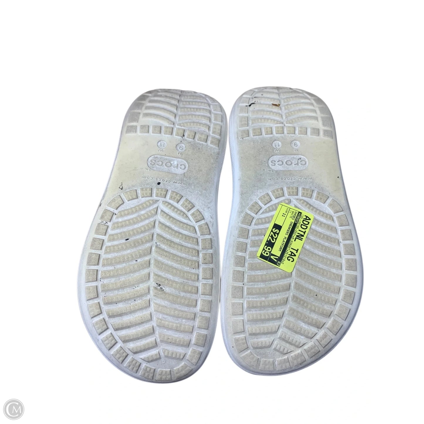 Shoes Sneakers Platform By Crocs In White, Size: 11