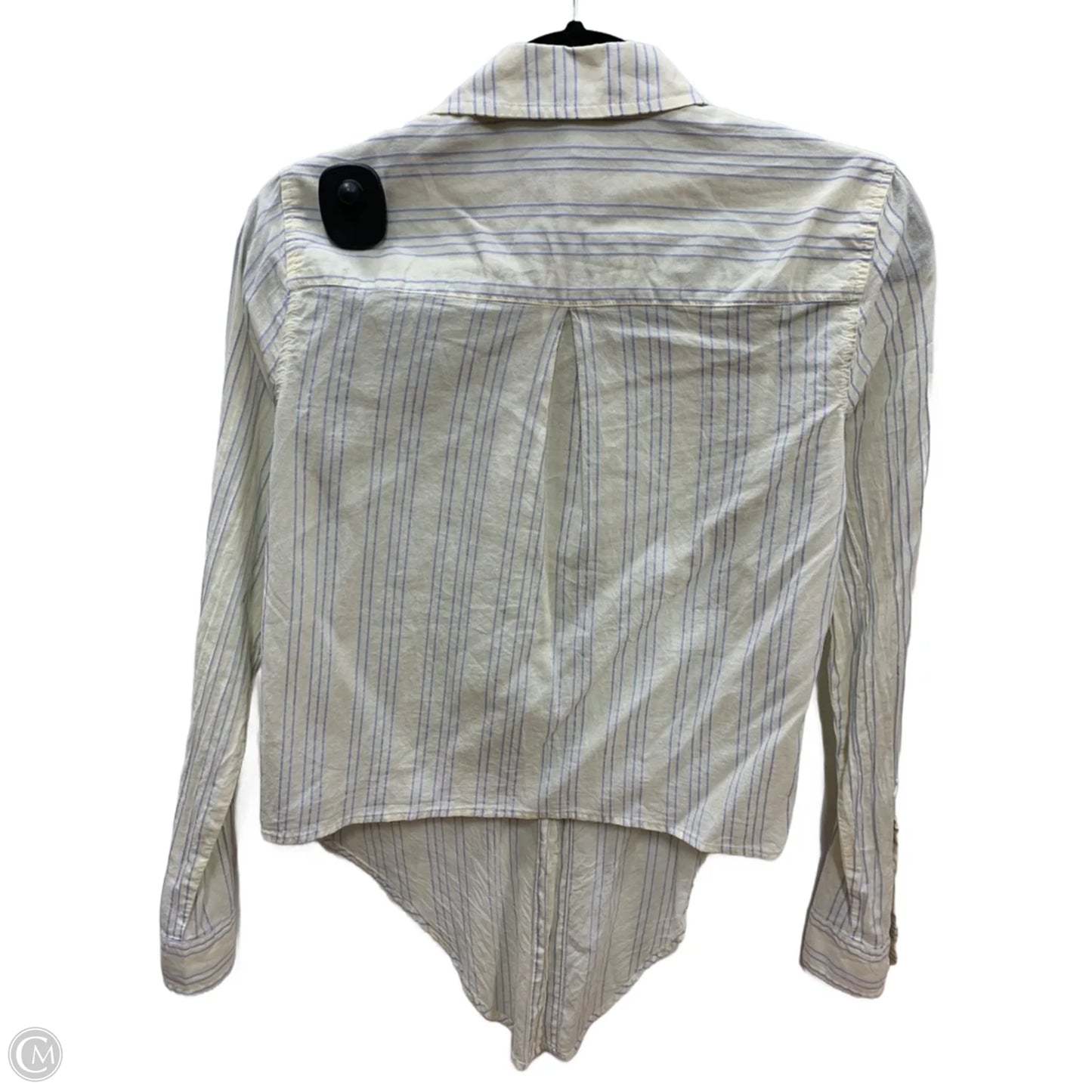 Top Long Sleeve By Madewell In Striped Pattern, Size: S