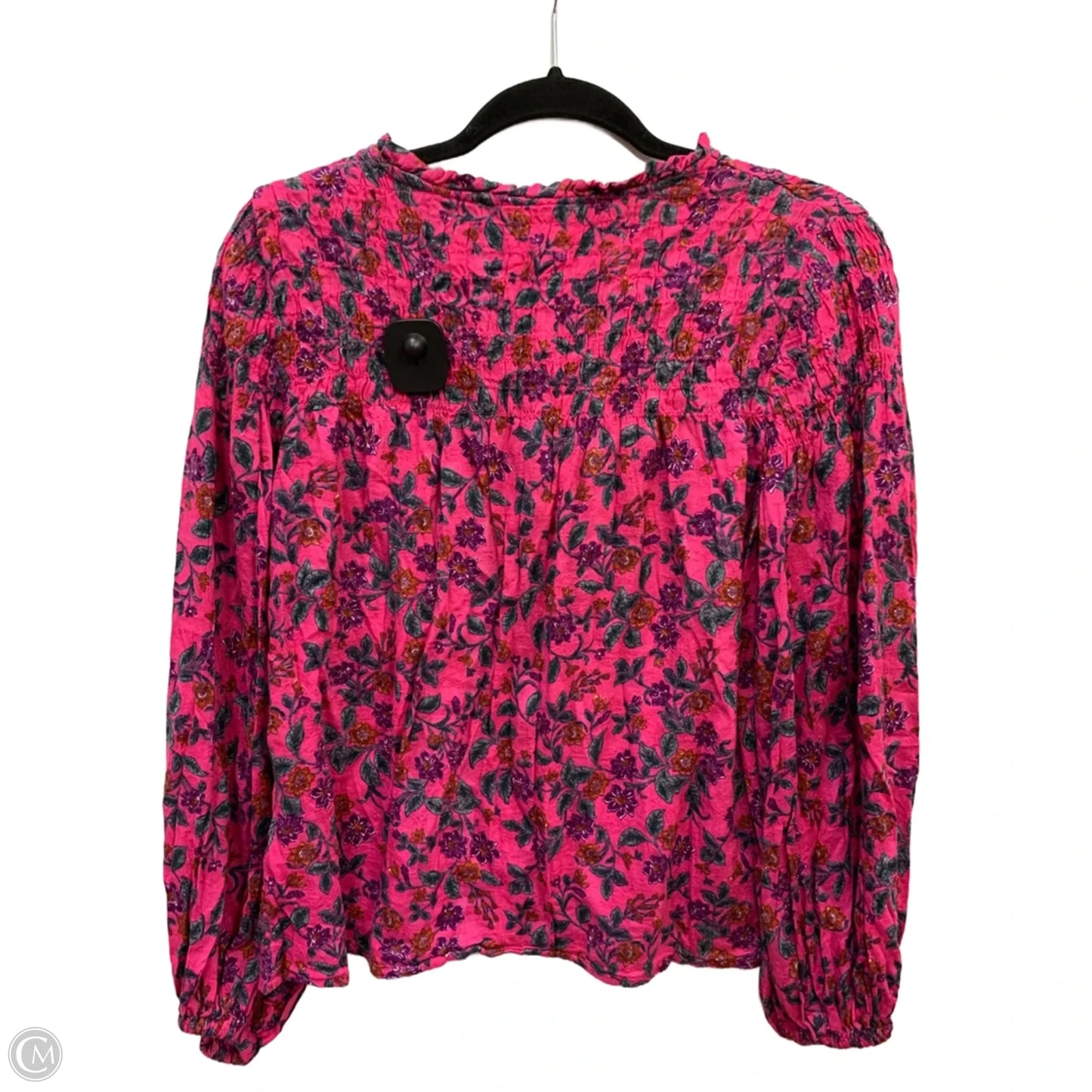 Blouse Long Sleeve By Maeve In Floral Print, Size: M