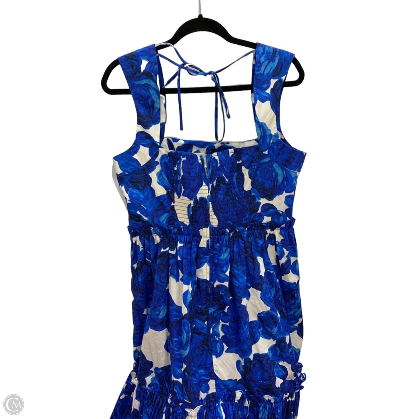 Dress Casual Maxi By Cma In Blue & White, Size: 14