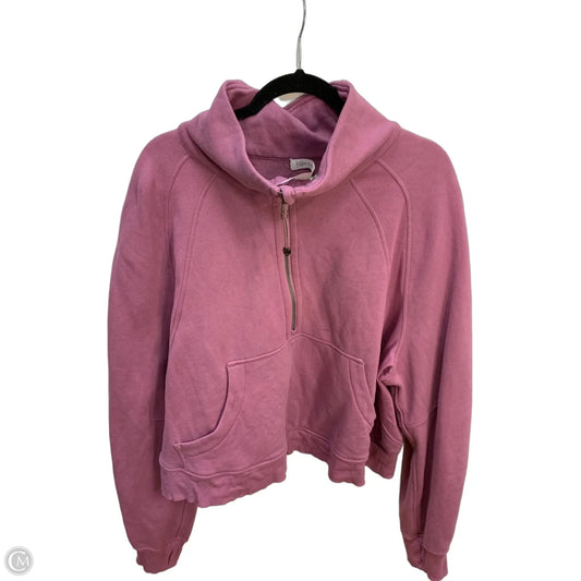 Athletic Sweatshirt Collar By Lululemon In Purple, Size: Xl