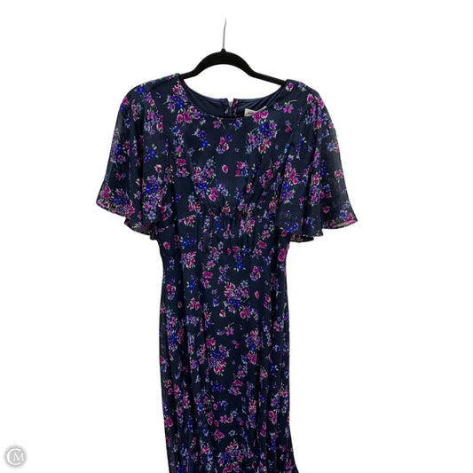 Dress Casual Maxi By Calvin Klein In Floral Print, Size: 4