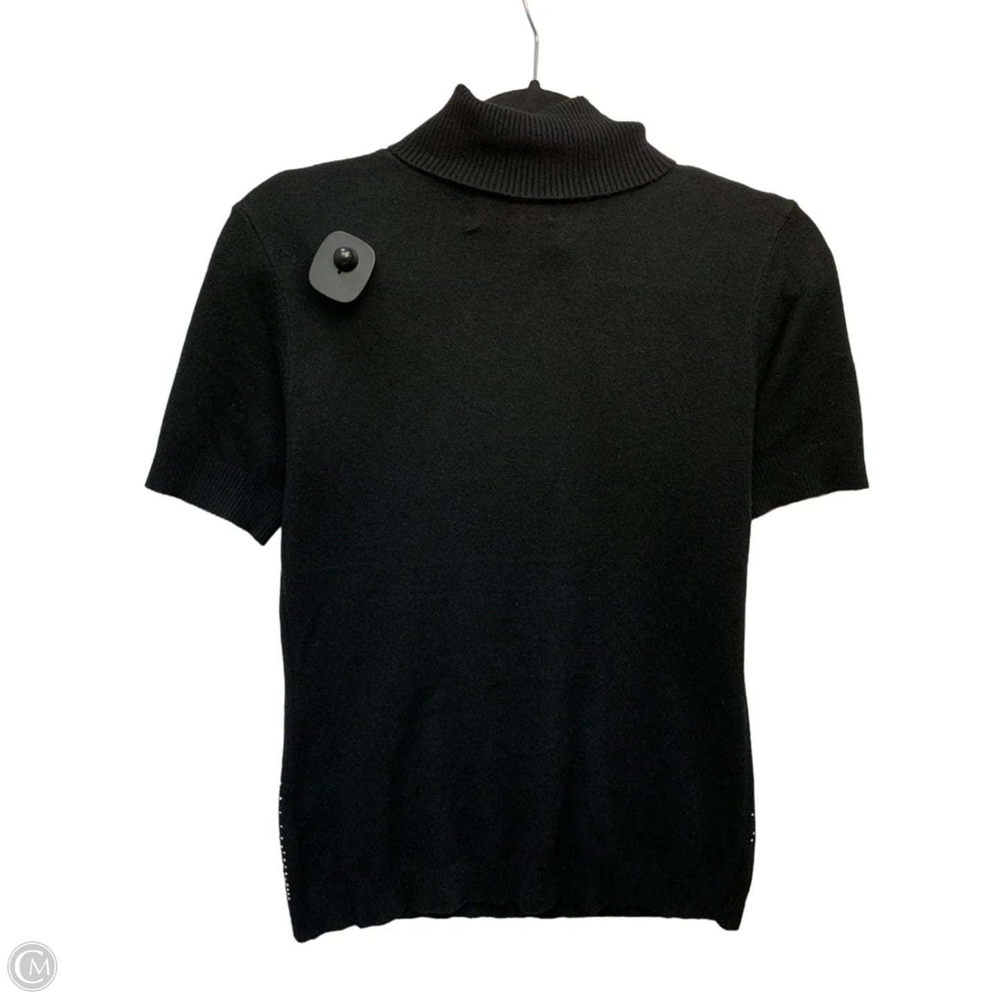 Top Short Sleeve By Frank Lyman In Black, Size: M