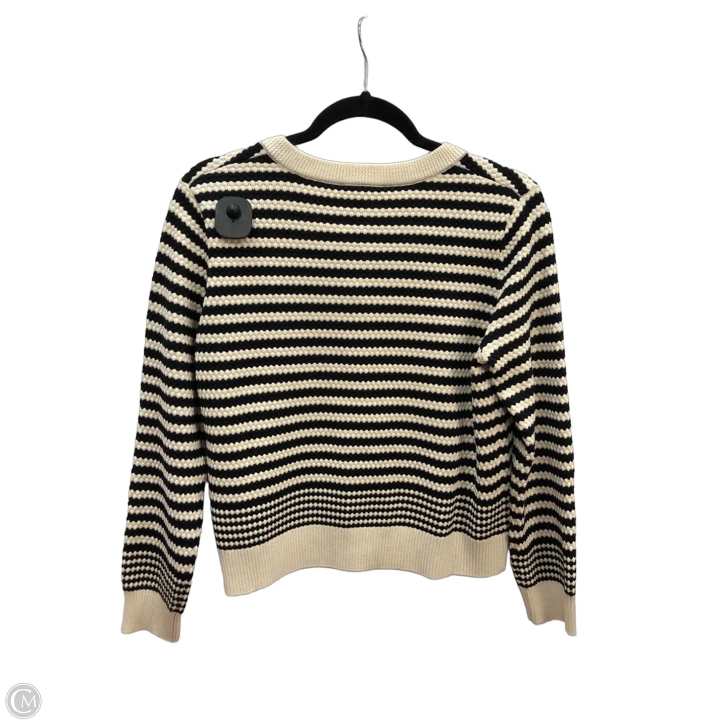 Cardigan By Adrianna Papell In Black & Tan, Size: S
