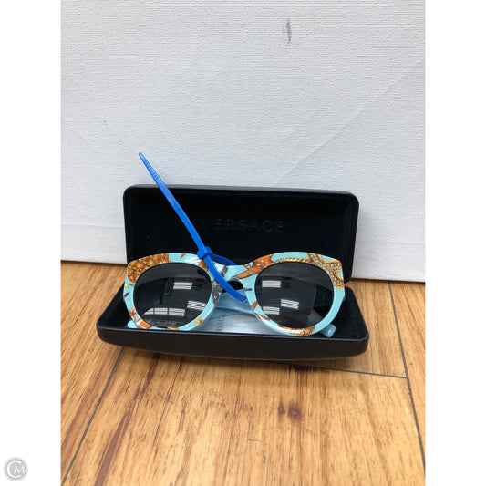 Sunglasses Luxury Designer By Versace, Size: