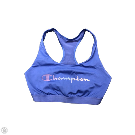 Athletic Bra By Champion In Blue, Size: Xl
