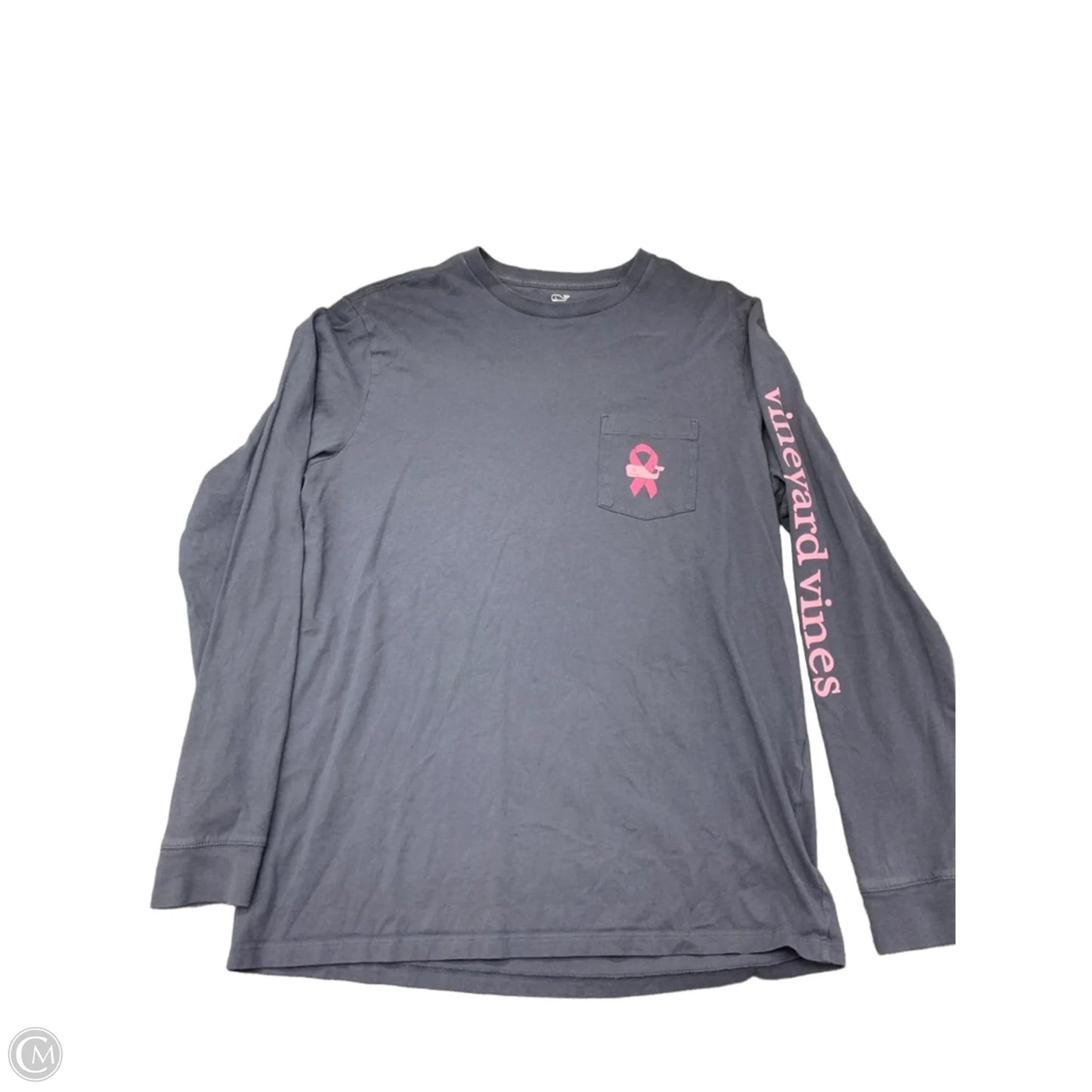 Top Long Sleeve Basic By Vineyard Vines In Navy, Size: M