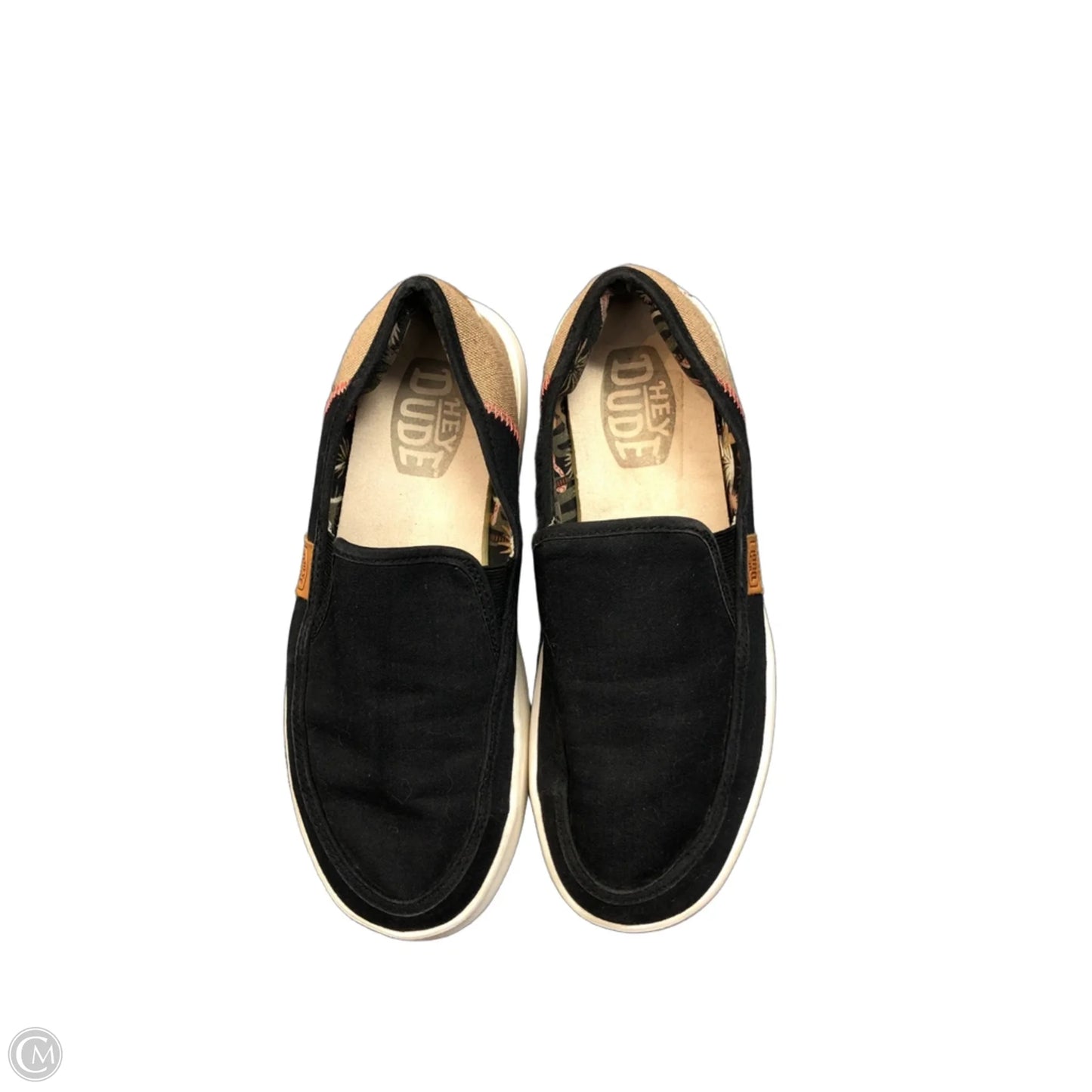 Shoes Sneakers By Hey Dude In Black, Size: 7