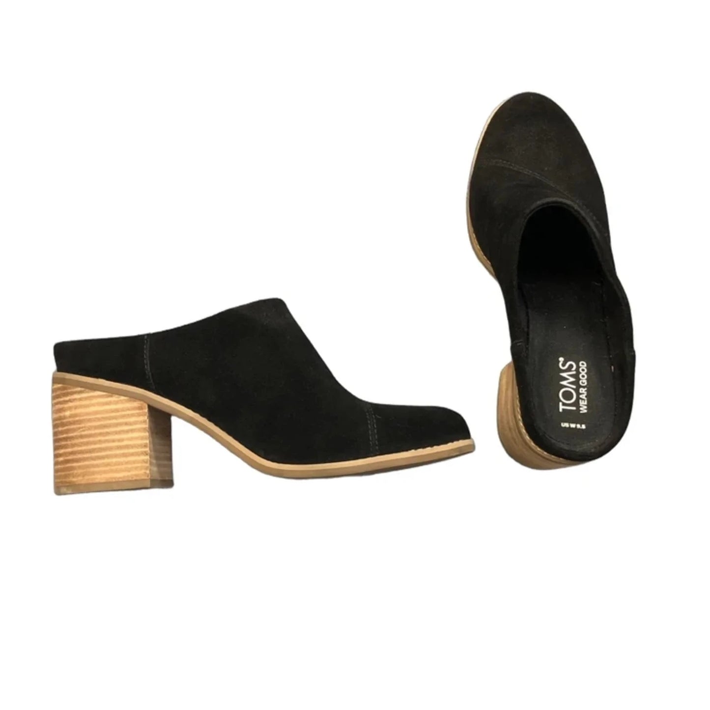 Shoes Heels Block By Toms In Black, Size: 9.5