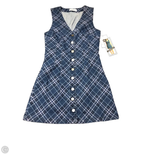 Dress Casual Short By Love Fire In Blue Denim, Size: Xs