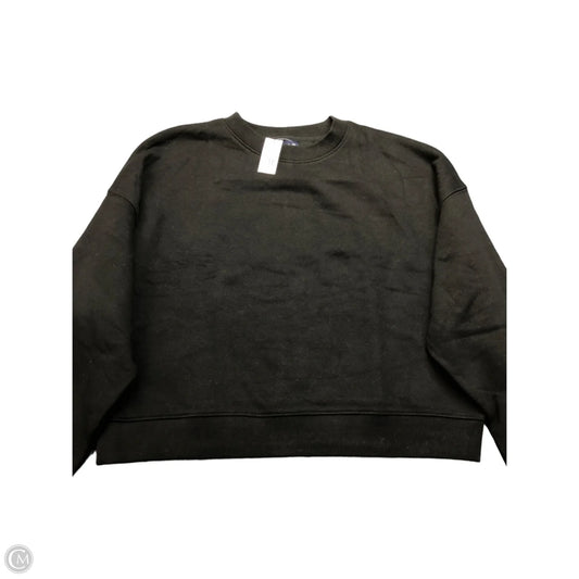 Sweatshirt Crewneck By Gap In Black, Size: S