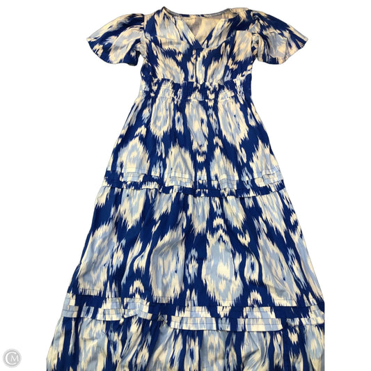 Dress Casual Maxi By Crown And Ivy In Blue & White, Size: S