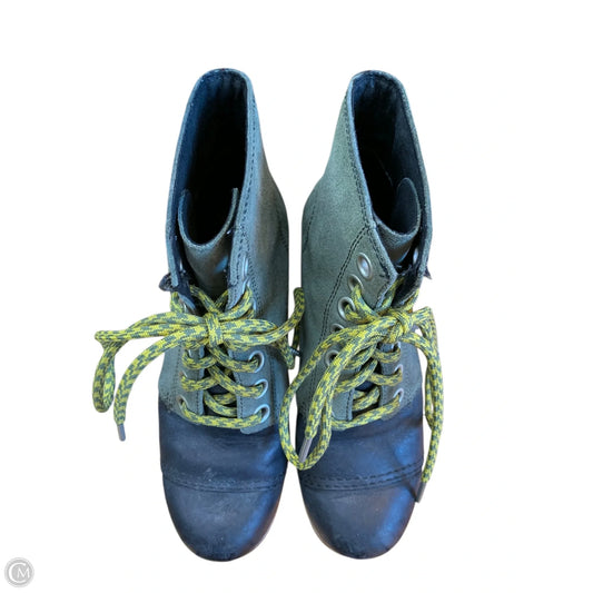 Boots Ankle Heels By Sorel In Green, Size: 6