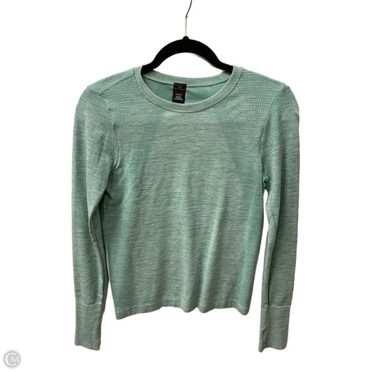 Athletic Top Long Sleeve Crewneck By Spyder In Green, Size: Xs