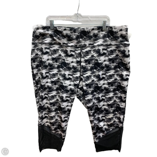Athletic Capris By Pro Player In Black, Size: 3x