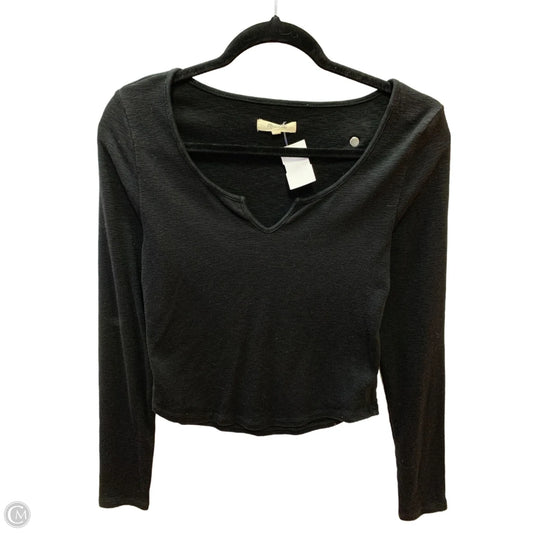 Top Long Sleeve By Madewell In Black, Size: M