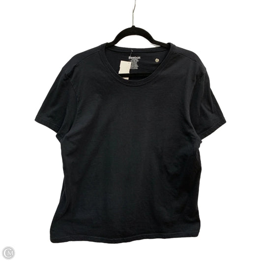 Top Short Sleeve By Reebok In Black, Size: 2x