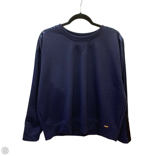 Sweatshirt Crewneck By Calvin Klein In Navy, Size: Xl