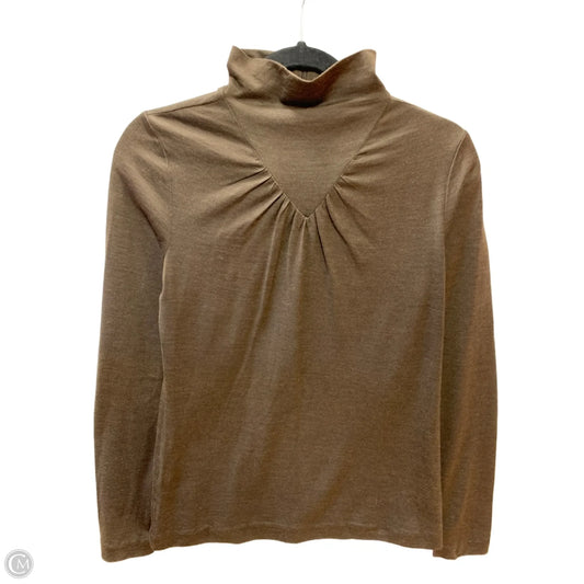 Top Long Sleeve Designer By Tory Burch In Brown, Size: M