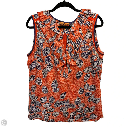 Top Sleeveless Designer By Tory Burch In Red, Size: 14