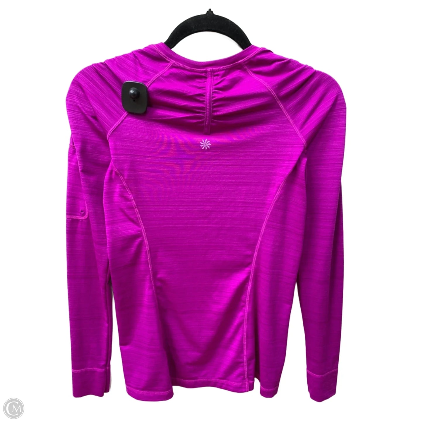 Athletic Top Long Sleeve Collar By Athleta In Purple, Size: Xs