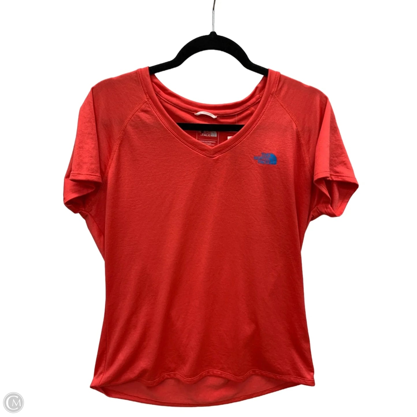Athletic Top Short Sleeve By The North Face In Red, Size: L