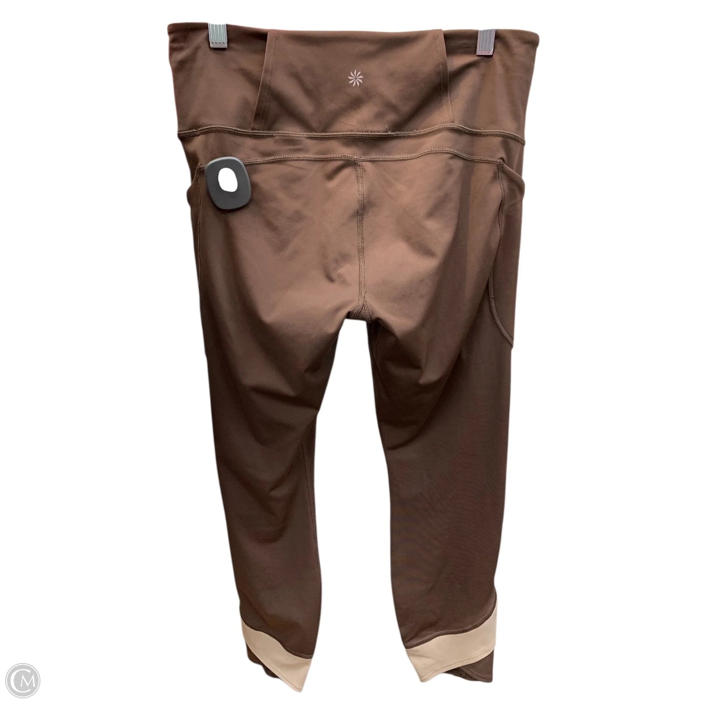 Athletic Leggings By Athleta In Brown, Size: L