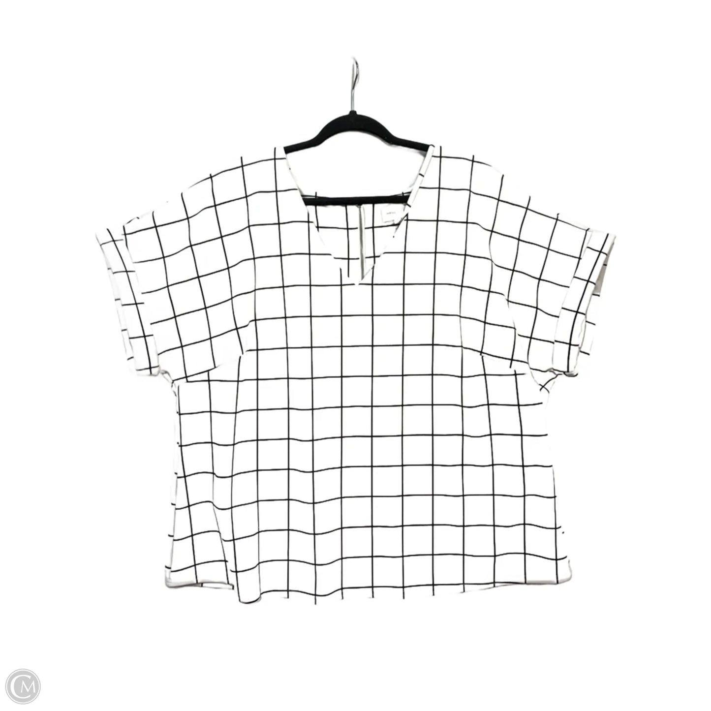 Top Short Sleeve By Melloday In White, Size: 2x