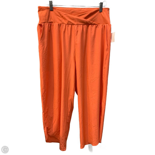 Athletic Pants By Halara In Orange, Size: Xl