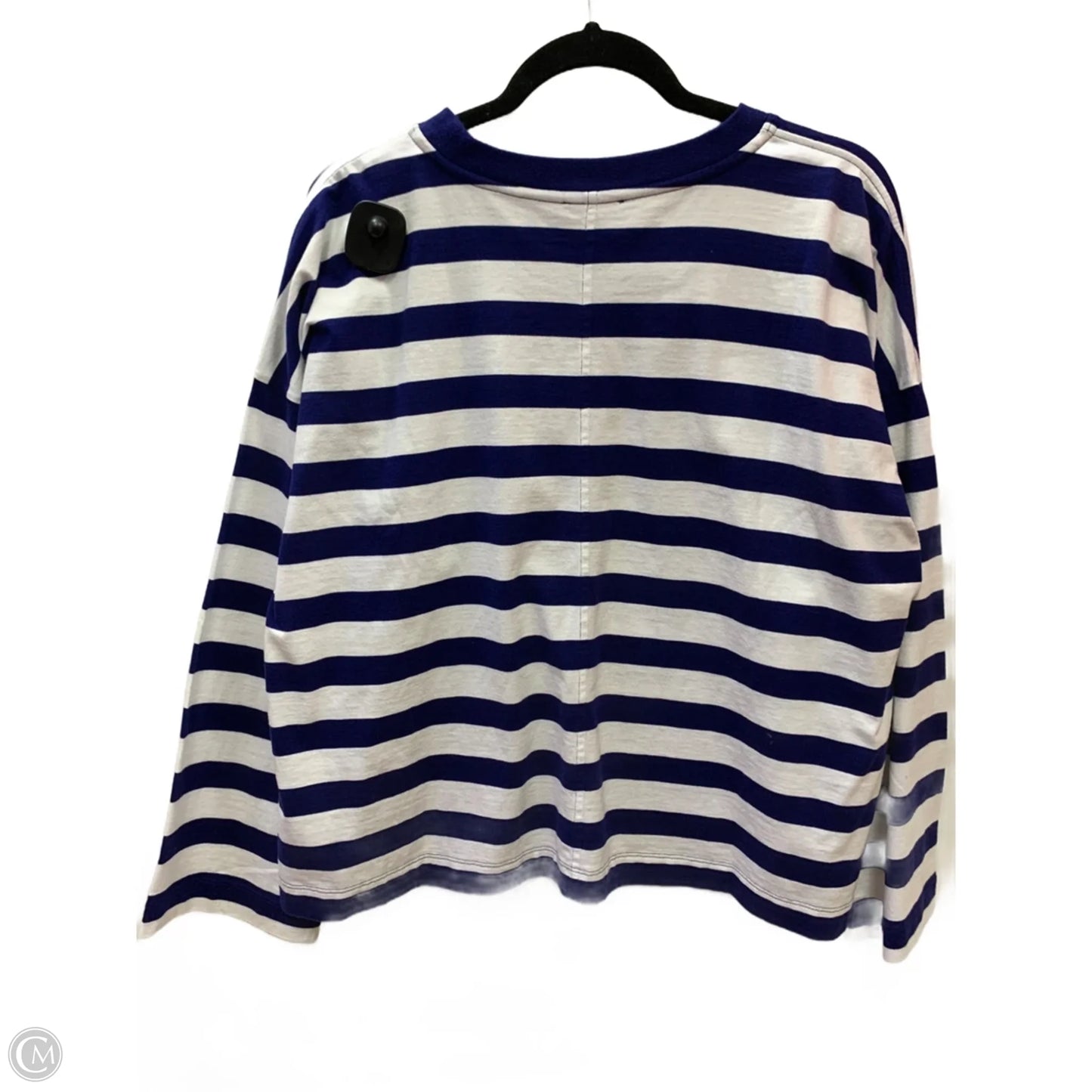 Top Long Sleeve By Madewell In Blue, Size: L