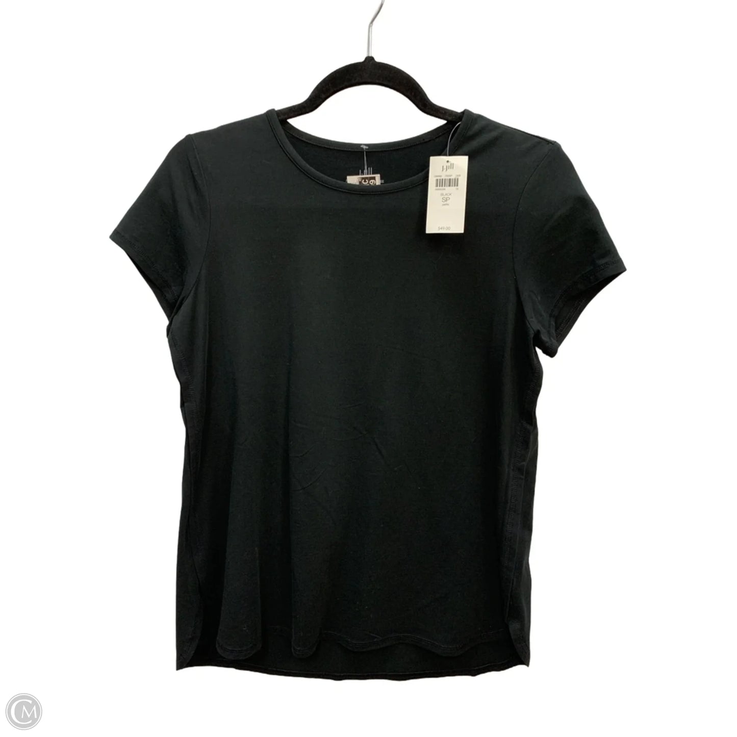 Top Short Sleeve By J. Jill In Black, Size: Sp