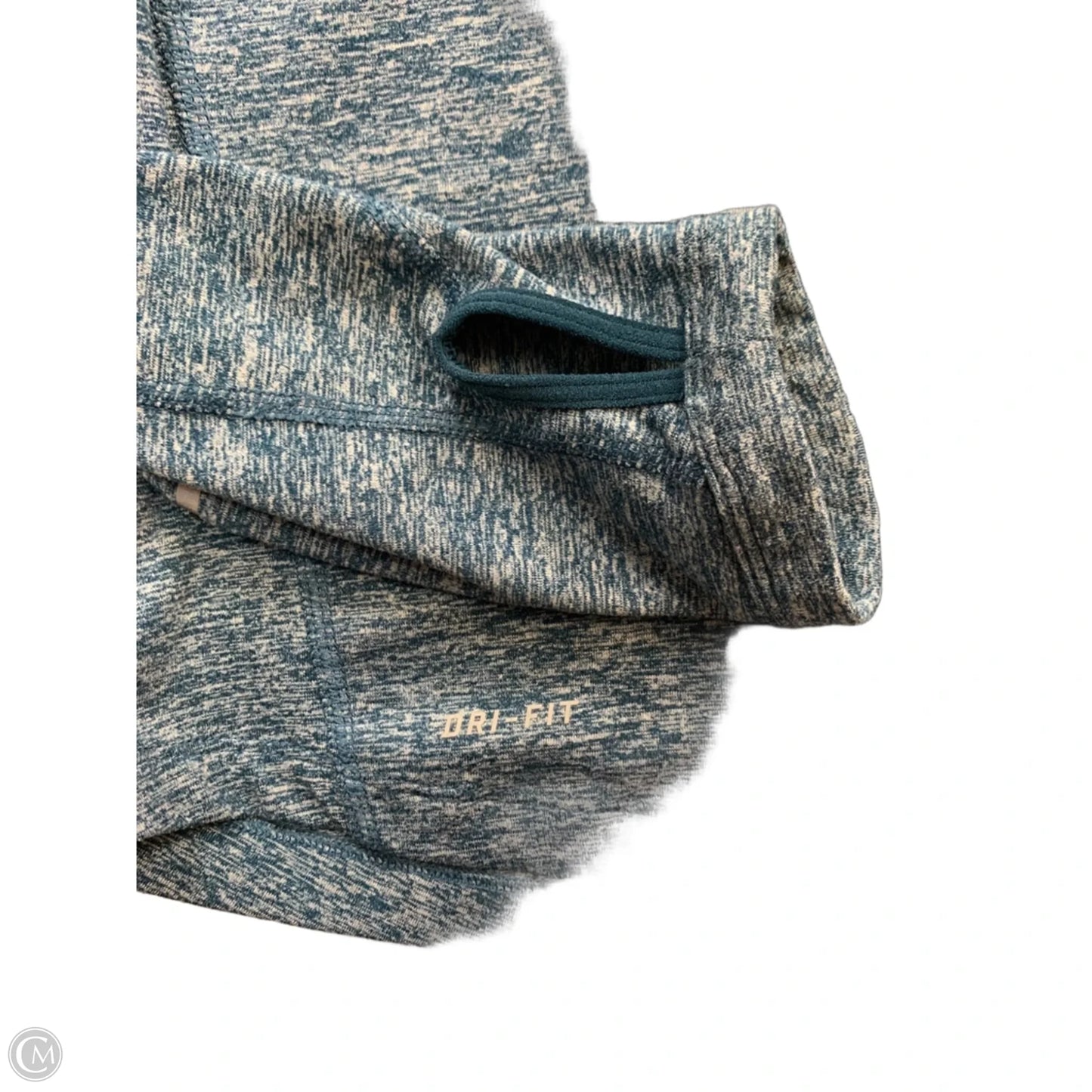 Athletic Top Long Sleeve Collar By Nike Apparel In Blue, Size: Xs