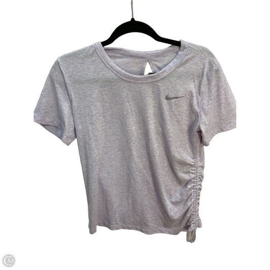 Athletic Top Short Sleeve By Nike Apparel In Purple, Size: S