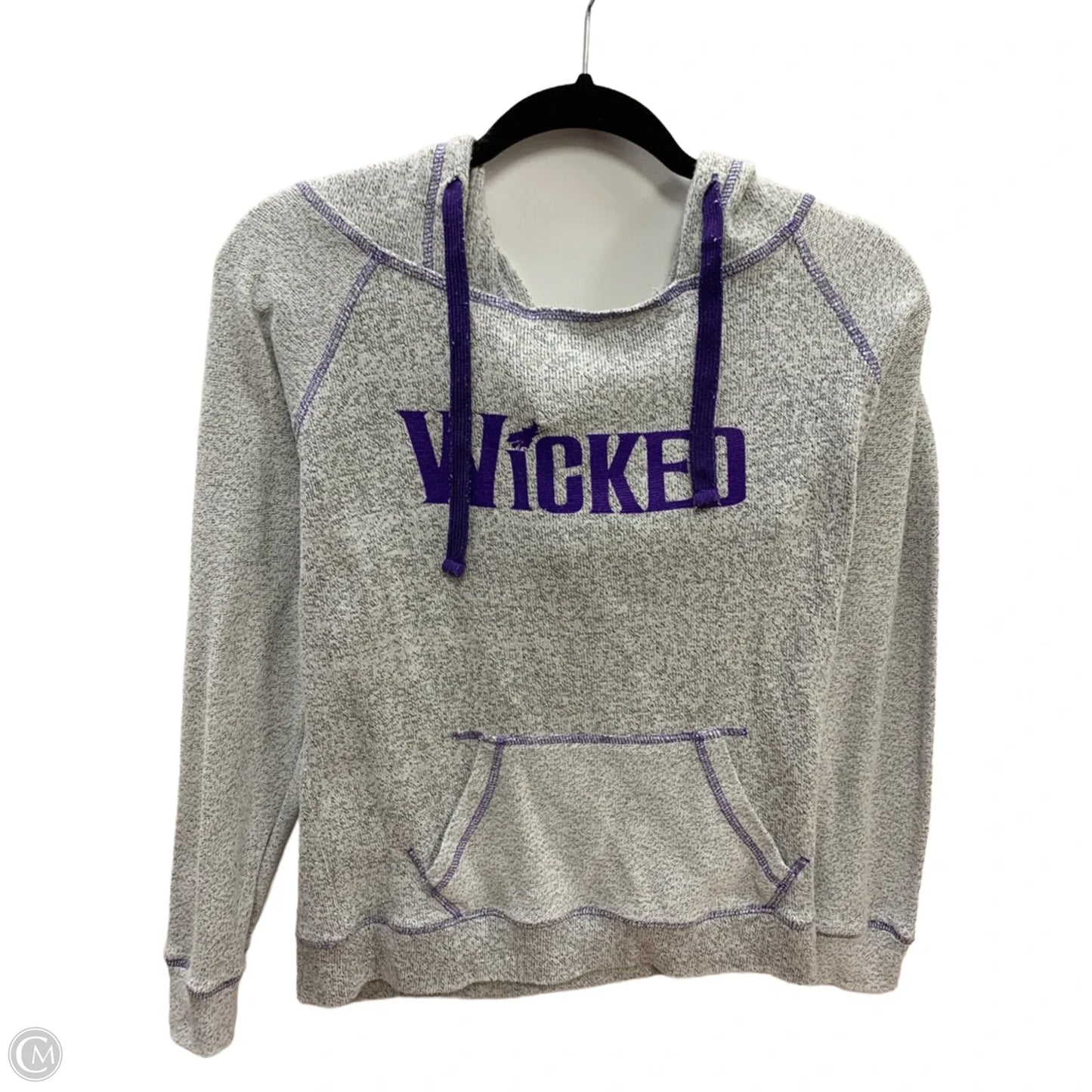 Sweatshirt Hoodie By Clothes Mentor In Grey, Size: S