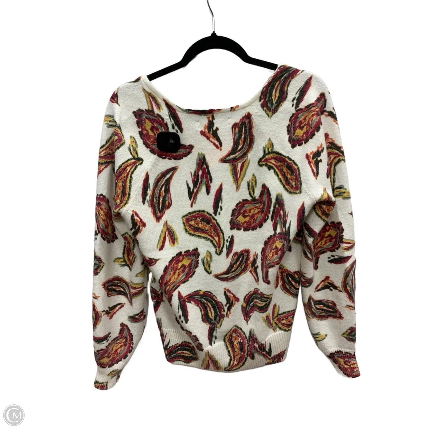 Sweater By Loft In Paisley Print, Size: M