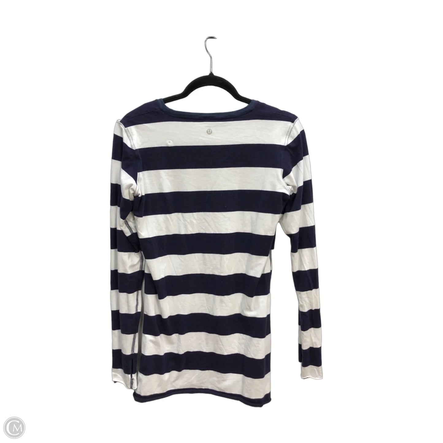 Top Long Sleeve By Lululemon In Striped Pattern, Size: 8