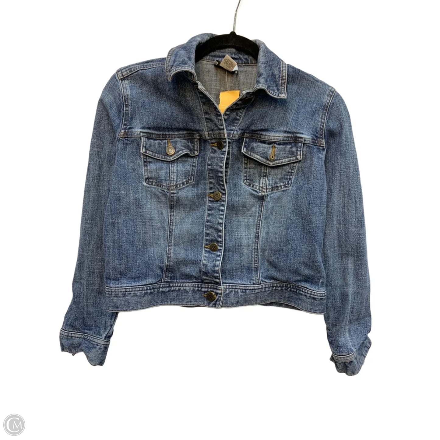 Jacket Denim By Ann Taylor In Blue Denim, Size: 6p