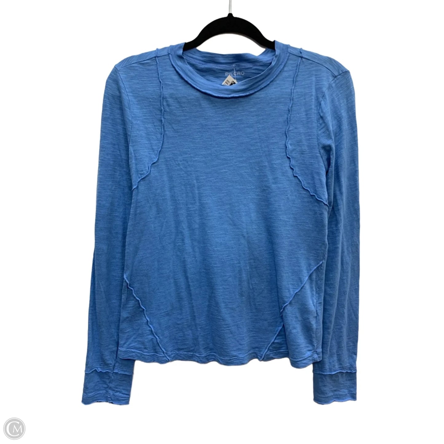 Top Long Sleeve By Pilcro In Blue, Size: M