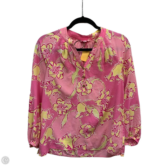 Blouse Designer By Lilly Pulitzer In Pink, Size: Xs