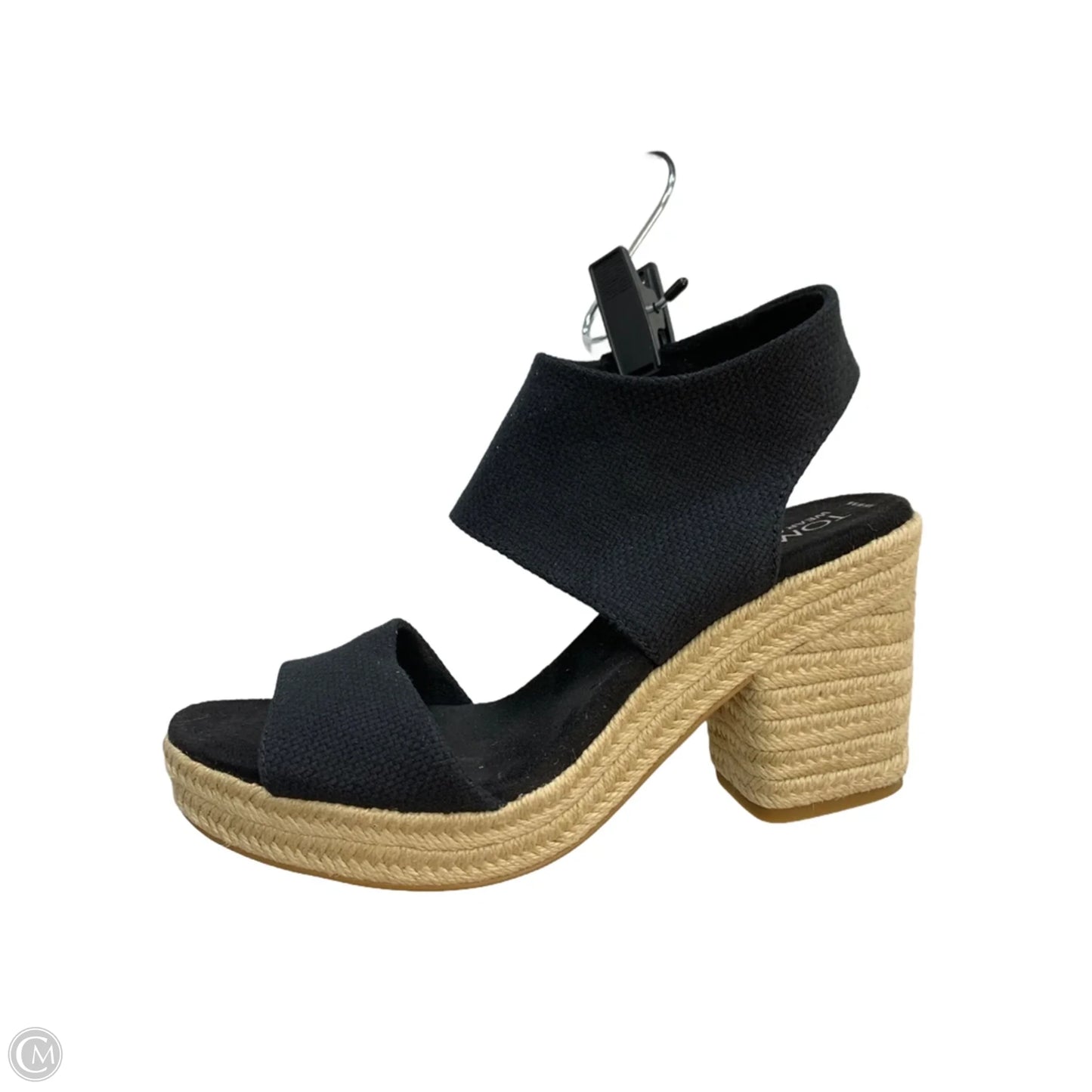 Shoes Heels Block By Toms In Black & Tan, Size: 9.5