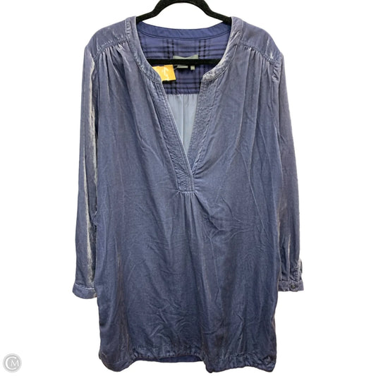 Dress Casual Midi By Anthropologie In Blue, Size: Xl
