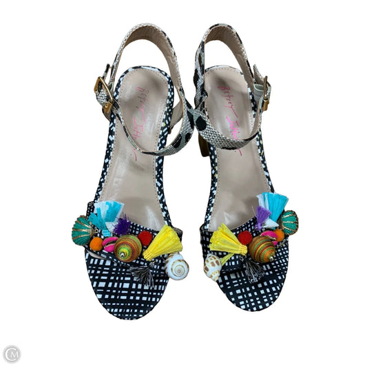 Shoes Heels Block By Betsey Johnson In Multi-colored, Size: 7