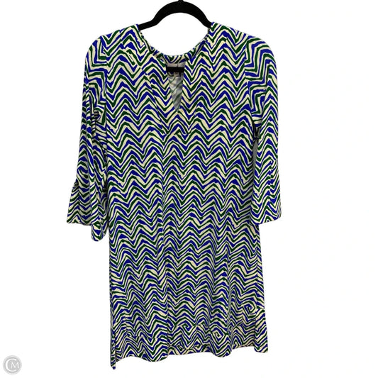 Dress Casual Midi By Jude Connally In Blue & Green, Size: M