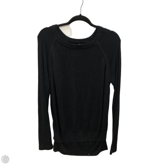 Athletic Top Long Sleeve Crewneck By Lululemon In Black, Size: 4